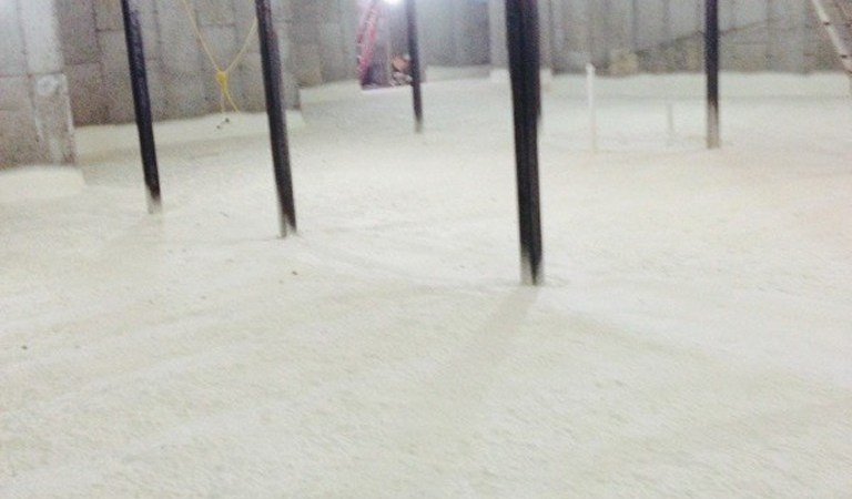 Closed-cell-foam-basement-floor