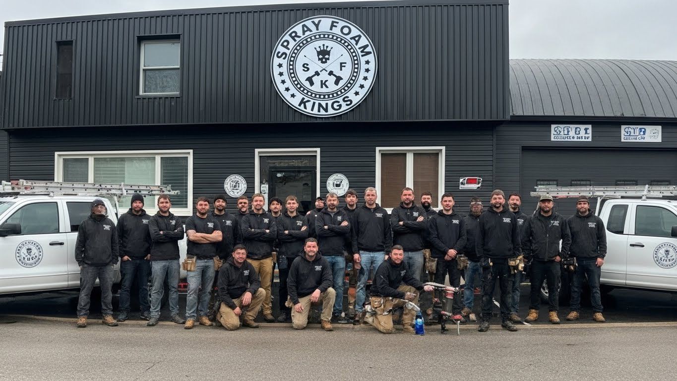 Spray Foam Kings professional team outside Toronto warehouse