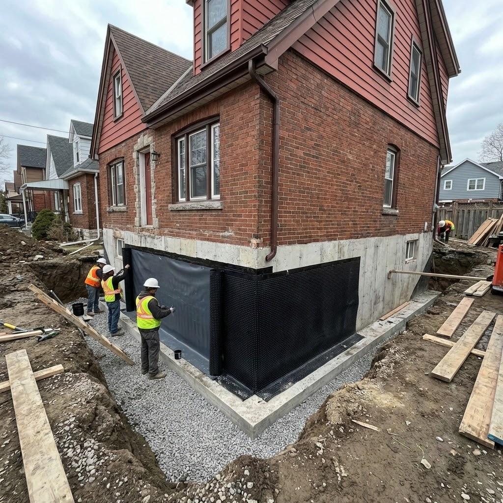 Exterior basement waterproofing services in Toronto and Ontario
