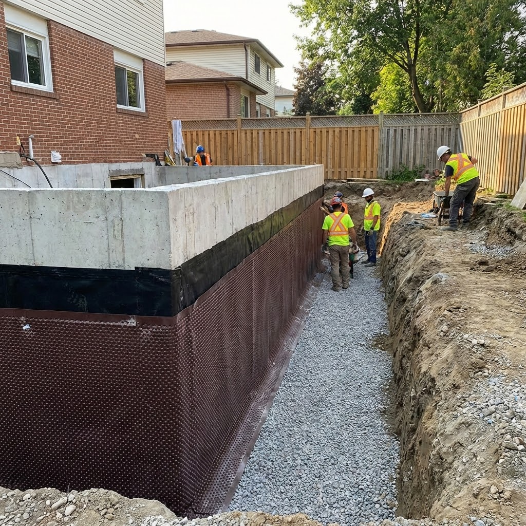 Foundation waterproofing services for Toronto homes