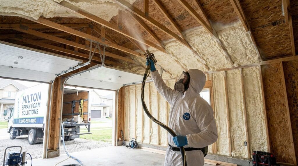 Spray Foam Insulation Garage Ceiling and Walls Milton Ontario Complete Guide - Spray Foam Kings Ontario