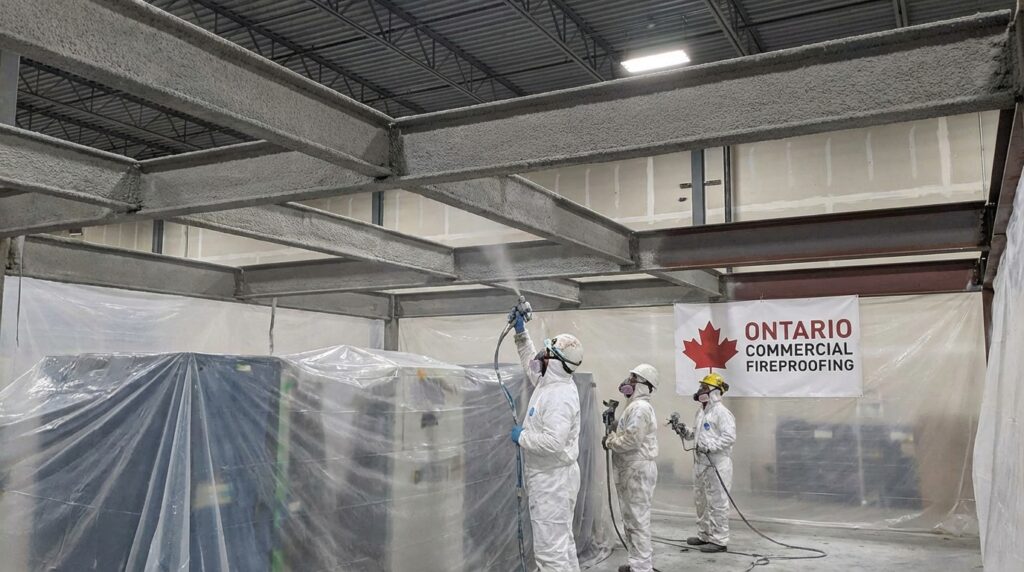 Fireproofing paint vs spray applied cementitious Ontario - Spray Foam Kings, Ontario