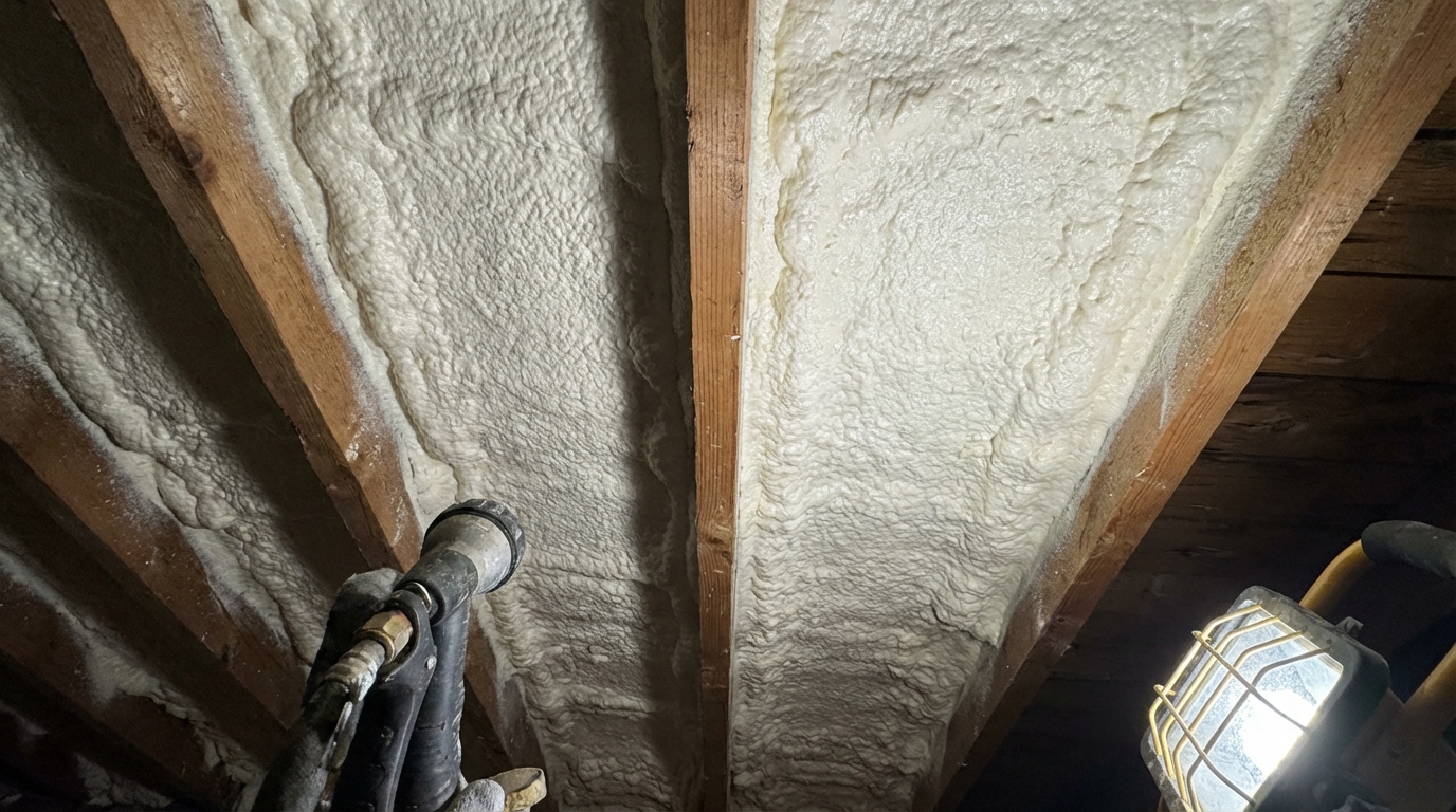 Spray foam insulation for pole barns and workshops Ontario detail - Spray Foam Kings, Ontario