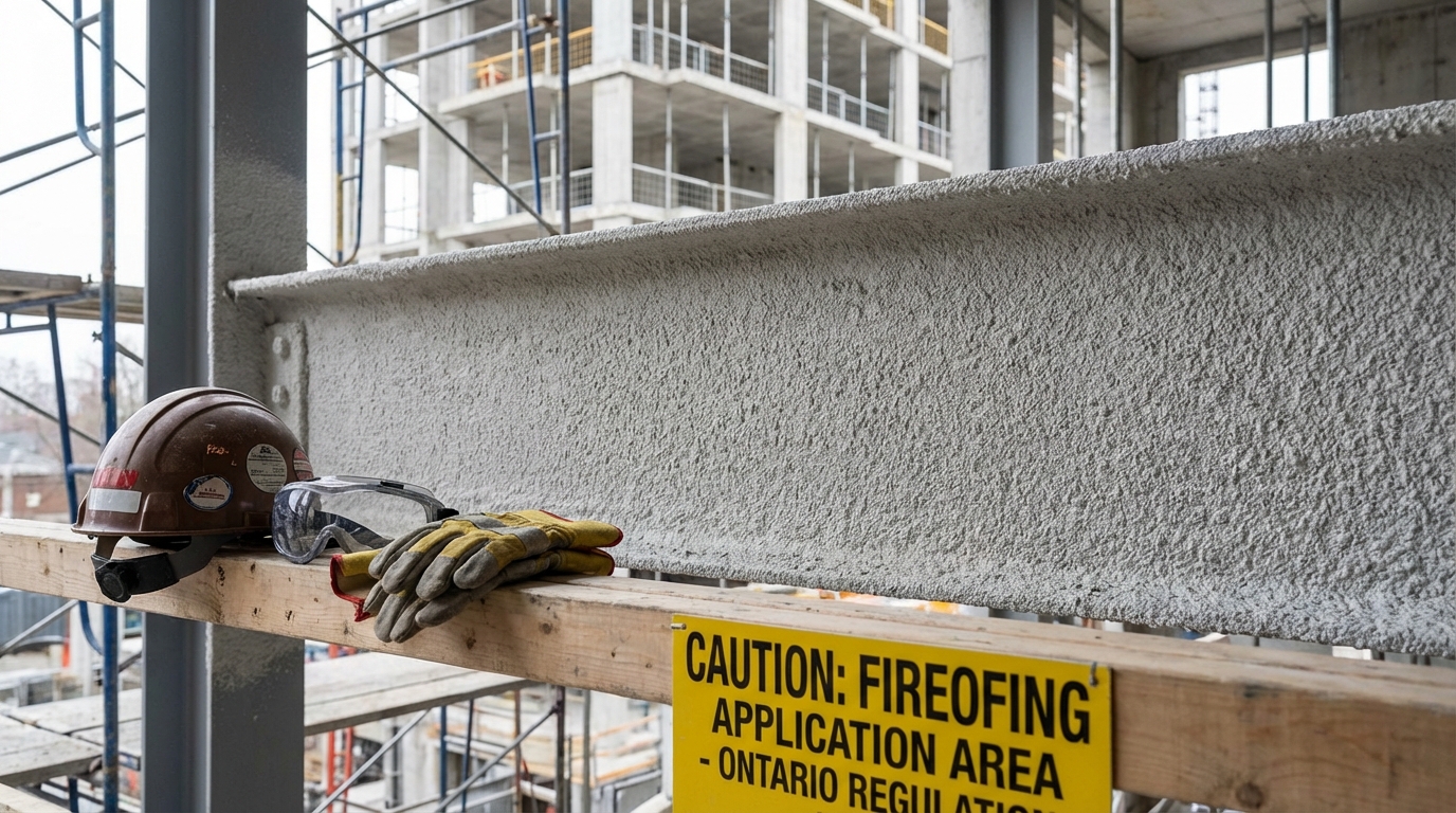 High rise building fireproofing Toronto code compliance detail - Spray Foam Kings, Ontario
