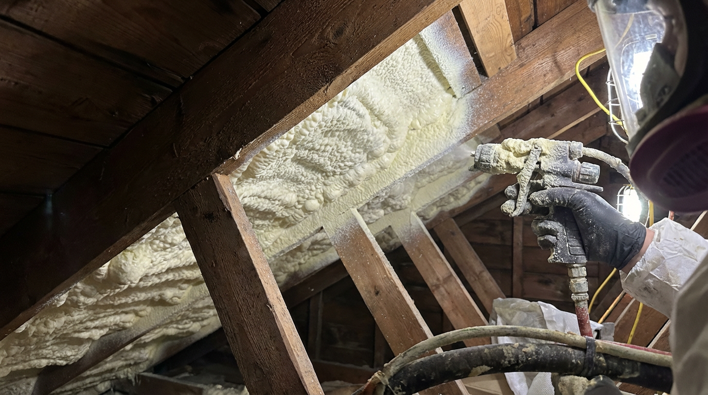 Attic insulation R-value requirements Ontario Building Code explained detail - Spray Foam Kings, Ontario