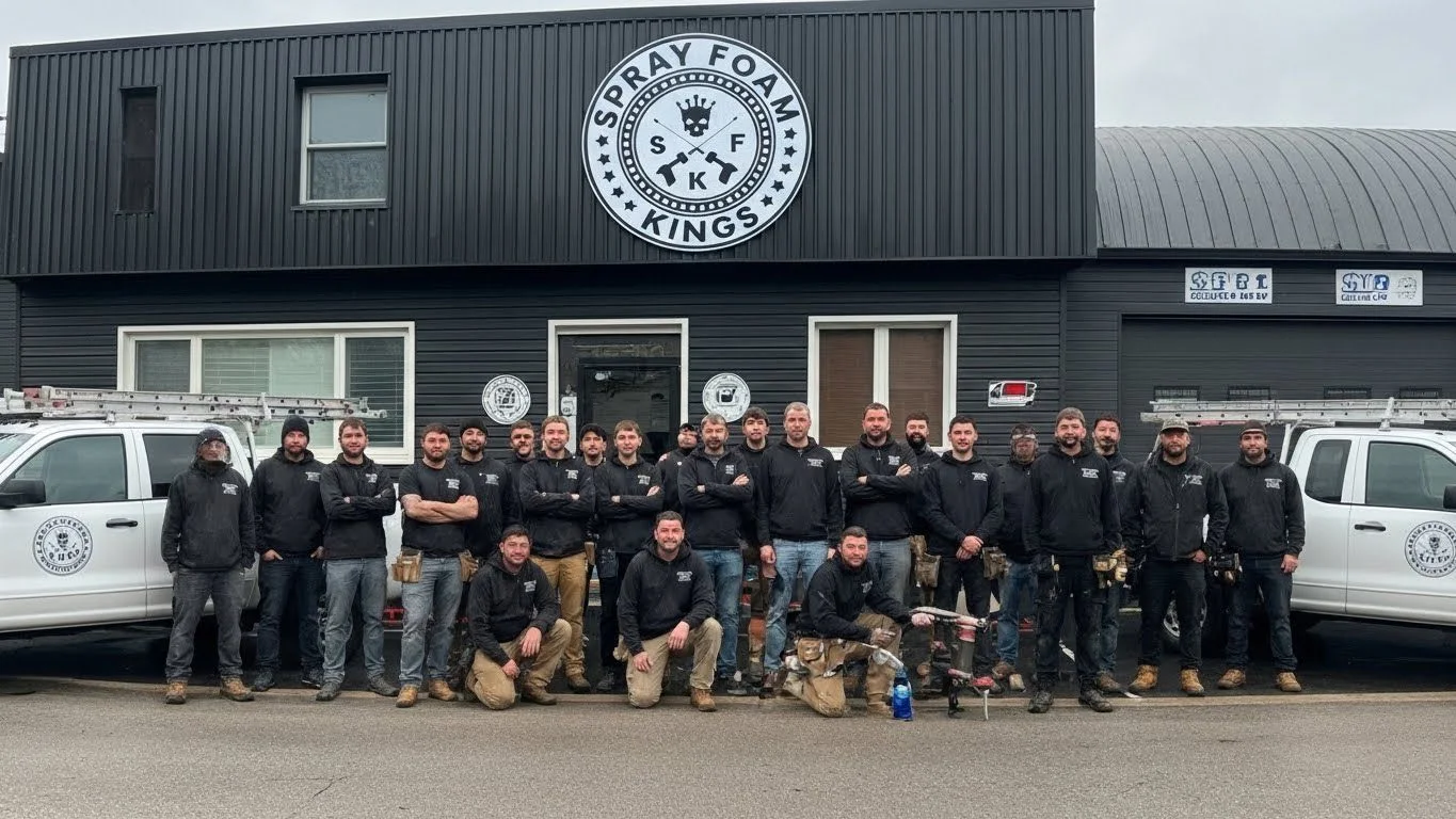 Spray Foam Kings professional team outside Toronto warehouse